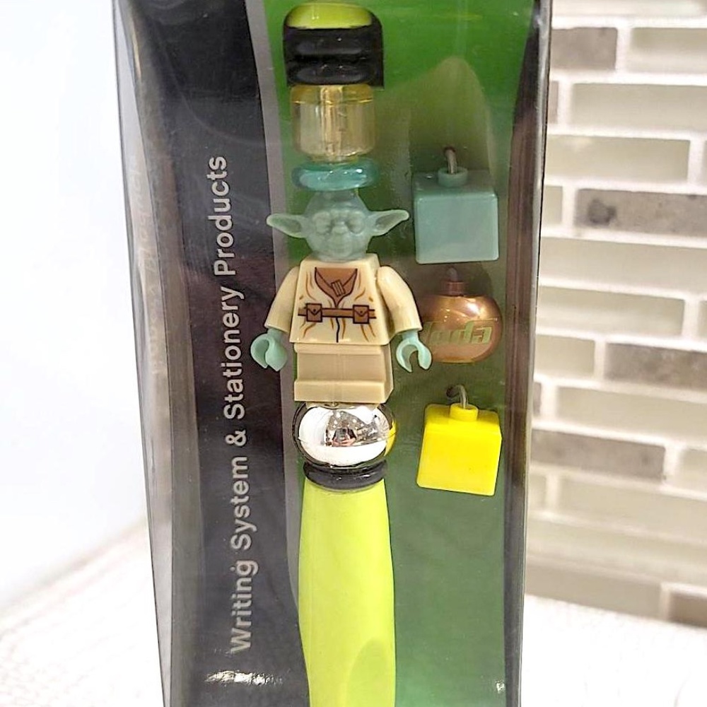 Very Rare 2005 #3106 LEGO Star Wars Yoda Ballpoint Pen Factory Sealed